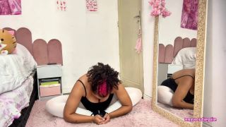 Natural Chubby Ballerina Farting While Stretching After Class-2