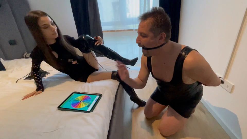 online adult clip 33 Miss Eva: Goddess Ellyah and Faith - Roulette Tasks for My Slut Faith | femdom | feet porn amateur foot fetish
