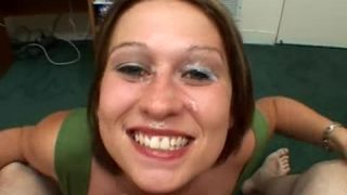 Astrid Gives A Double Blowjob As She Gets Fucked And Shes Covered In Cum-2