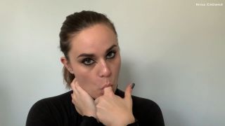 online video 25 motherless femdom Nina Crowne – Sloppy Spitty Self Foot Worship, foot worship on fetish porn-1