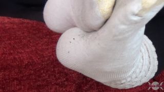 clip 44 Dirty Scrunched Tube Socks, black girl foot fetish on feet porn -1