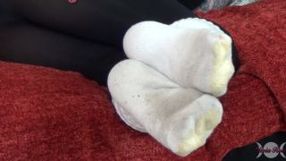 clip 44 Dirty Scrunched Tube Socks, black girl foot fetish on feet porn -5