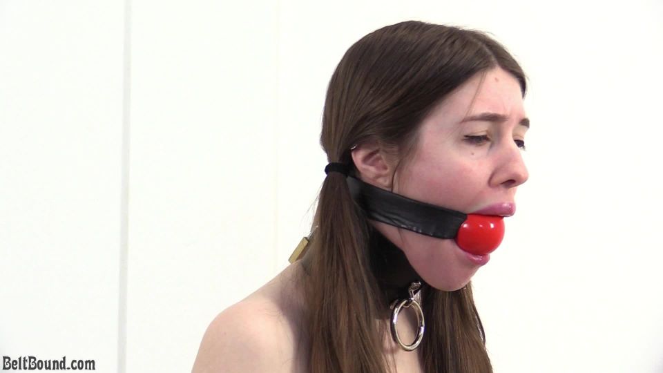 free online video 6 porn forum bdsm Belt Bound – Locking gag test with Ivy Red, belt bound on femdom porn