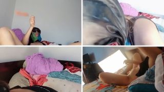 Caught Masturbating Sexy wife puts carrot in her pussy. Orgasm with carrot in pussy, big ass, big tits.-6