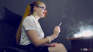 Kira Star - Dirty Talk Smoking Secretary - Smoking-5