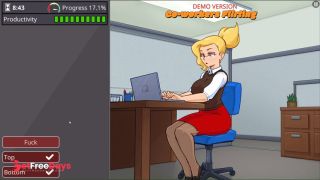 Cartoon Hot Office Blonde Slut-5