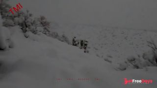 [GetFreeDays.com] walk in knee-high snow in southern california during blizzard and cum in the cold Sex Clip July 2023-1