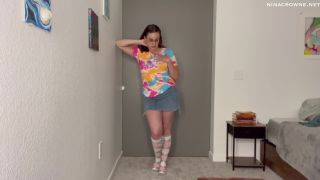 online clip 3 Nina Crowne - Sister Busts Your Balls, leg fetish on femdom porn -1
