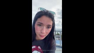 Cumshot Karol Rosado Rubs Pussy On The View Deck Karol Rosado-2
