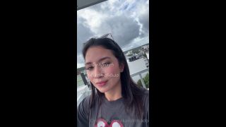 Cumshot Karol Rosado Rubs Pussy On The View Deck Karol Rosado-5