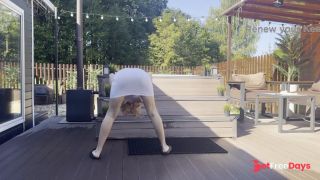 [GetFreeDays.com] outdoor stretching in white dress Porn Film December 2022-6