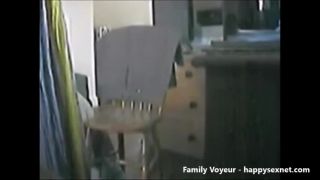 Horny blonde wife masturbating with toy in a chair. hidden cam-8
