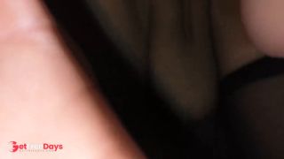 Mature blonde backing up on her dildo-2