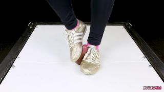 online adult clip 4 Sneakers and socks cock trampling bootjob sockjob cockbox cocktable cb ... - legs - femdom porn boss foot fetish-0