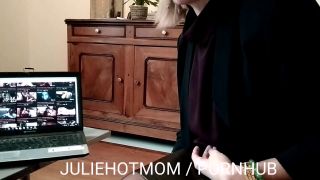 Caught Jerking Off, He Fucks His Stepmom In Front Of A Porn. JULIEHOTMOM 1080p-0