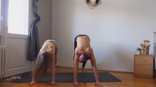 Workout Yoga Exercise Together For The First Time-7