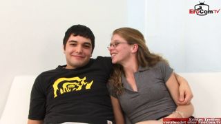Skinny Wife With Glasses Fucks A BBC Infront Of The Cuckold.-1