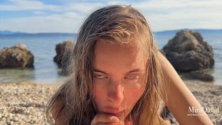 Babe Gets Fucked And Creampied On The Beach  Amateur Couple Mira Da...-1