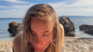 Babe Gets Fucked And Creampied On The Beach  Amateur Couple Mira Da...-2