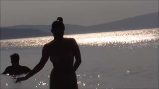 Nervous nudist woman fucked on beach-2