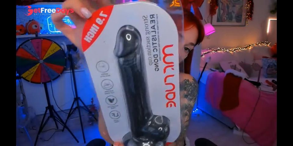 [GetFreeDays.com] Unboxing new Realistic black dildo and first try Porn Clip April 2023