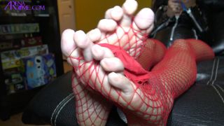 online adult video 13 bollywood femdom fetish porn | Arena Rome - No Peeking at Mommys Red Fishnets, Wrinkled Soles and Long Toes | foot play-7