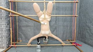 rope bondage shibari suspension mask tickling-4