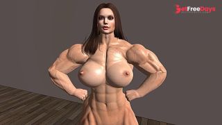 [GetFreeDays.com] Female Bodybuilder posing Nude  Second Life Adult Clip February 2023-0