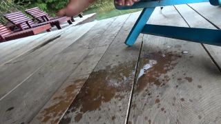 xxx clip 24 Amateur big tits wife gets BBC dildo in pussy outdoor | outdoor | big tits porn yoga pants fetish-9