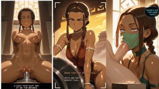 Hephastuff - KATARA slut hentai ai splitscreen compilation teen pussy-4