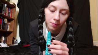 online clip 20 amateur small girl xxecstacy – Wednesday Addams Deepthroats Ika, solo female on masturbation porn-2