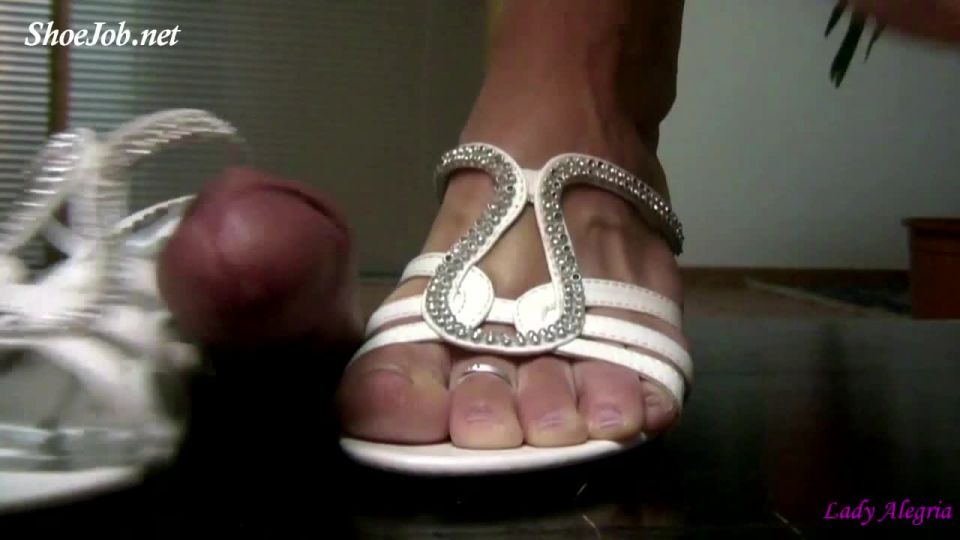 xxx video 8 Dominant Shoejob With White Mules – Lady Alegria`s Footfetish on femdom porn tinder femdom