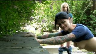 Jade and Riley Spanked Outdoors (Part 1 of 2)-8