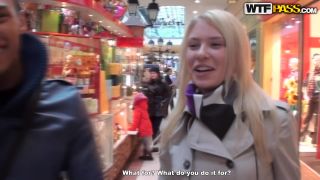 Blonde girl sex adventure in a cafe-6