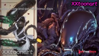 Alien - Xenomorph hentai Xenomorph juices stimulate your sperm-2