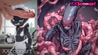 Alien - Xenomorph hentai Xenomorph juices stimulate your sperm-3