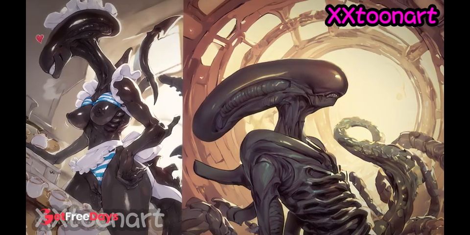 Alien - Xenomorph hentai Xenomorph juices stimulate your sperm