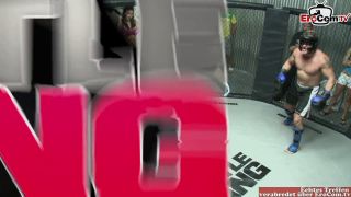 Tattooed Brunette With Natural Tits Gets A Back Cumshot D...-3