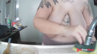 [GetFreeDays.com] doing the dishes with my boobs out Sex Stream April 2023-8