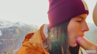 POV. Naughty Stranger Seduced Me With Public Blowjob In Mountain Cableway And Begged To Cum In Mouth - Pornhub, GoldTeachers (FullHD 2021)-5