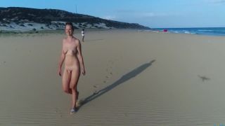 Naked wife in beach-2