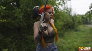 xxx clip 7 Lola Marie & Petite Princess Eve in Paintballers. Part 2 on blowjob porn 20 blowjob-0