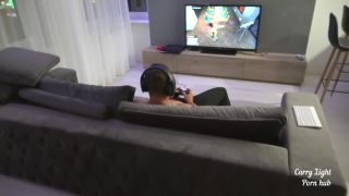 Innocent teen seduced gamer while he played GTA 5 online Amateur couple-0