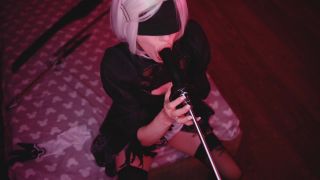 MyKinkyDope – BBC Nier Automata Cosplay BBC Blowjob - (Webcam)-2