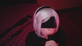 MyKinkyDope – BBC Nier Automata Cosplay BBC Blowjob - (Webcam)-5