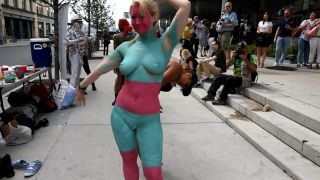 Bodypainting at the Whitney Museum - 2-8