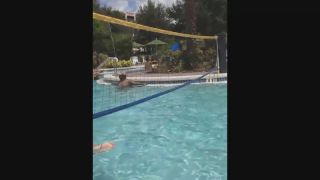 Sexy toes of a girl by the pool Foot!-7