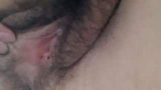 M@nyV1ds - The Hairy Pussy Mom - MOM recording a nude video on bed 4 SON-8