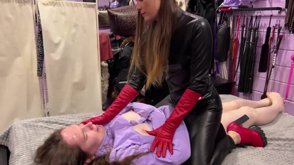 online porn clip 25 Mistresspriest Faceslapping And Hand Over Mouth In Long Red Leather Gloves  | milf | femdom porn indian feet femdom
