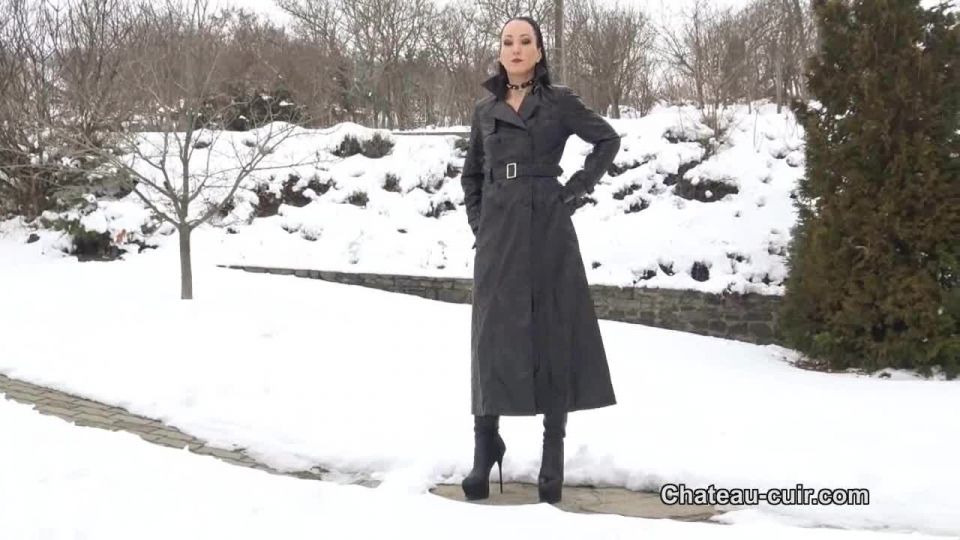 online porn video 32 Chateau-Cuir – Leather tease in the snow - mesmerize - femdom porn femdom tied